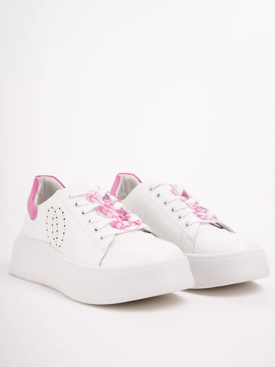 PASS sneakers white and pink