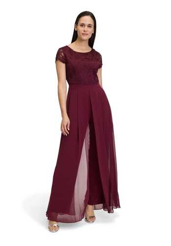 VERA MONT women's jumpsuit burgundy (2)