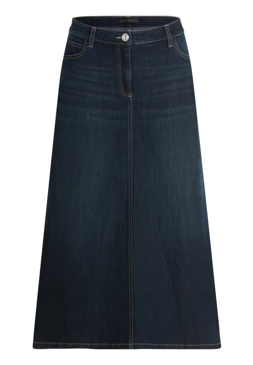 BETTY BARCLAY women's skirt blue denim