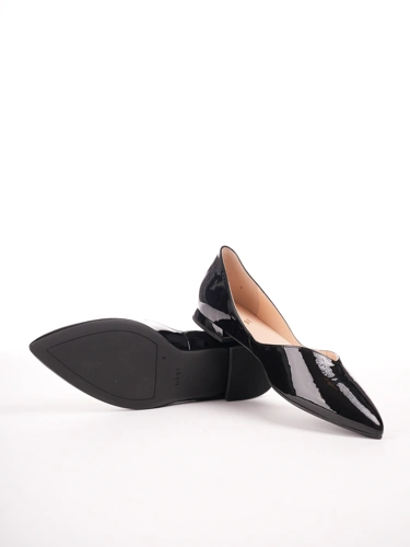 HOGL women's ballerinas lacquered black (4)
