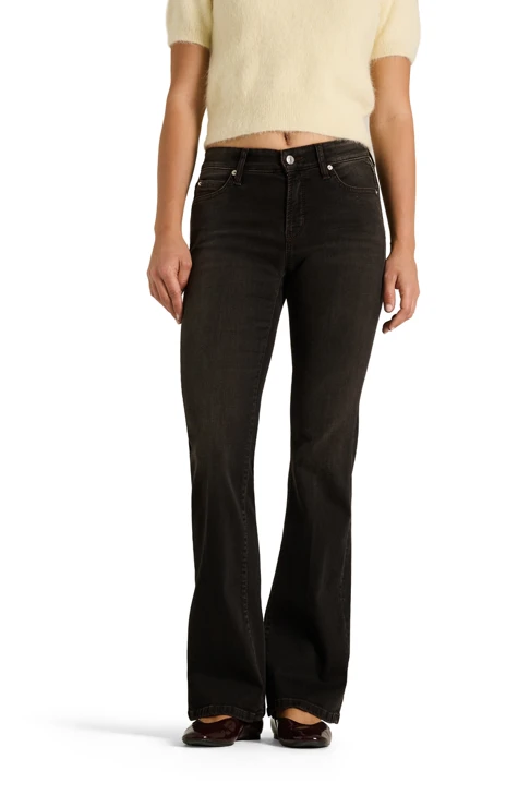 CAMBIO PARIS Women's Black Faded Jeans