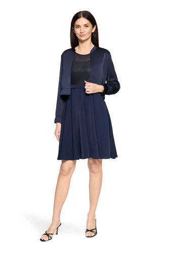 VERA MONT Women's Dark Blue Bolero (2)