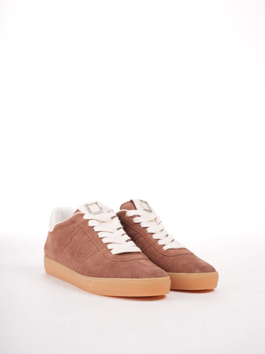 HOGL women's suede sneakers brown