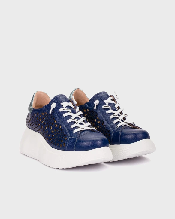 WONDERS ladies sneakers blue