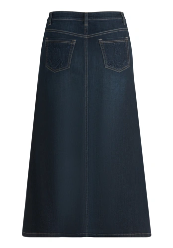 BETTY BARCLAY women's skirt blue denim (1)