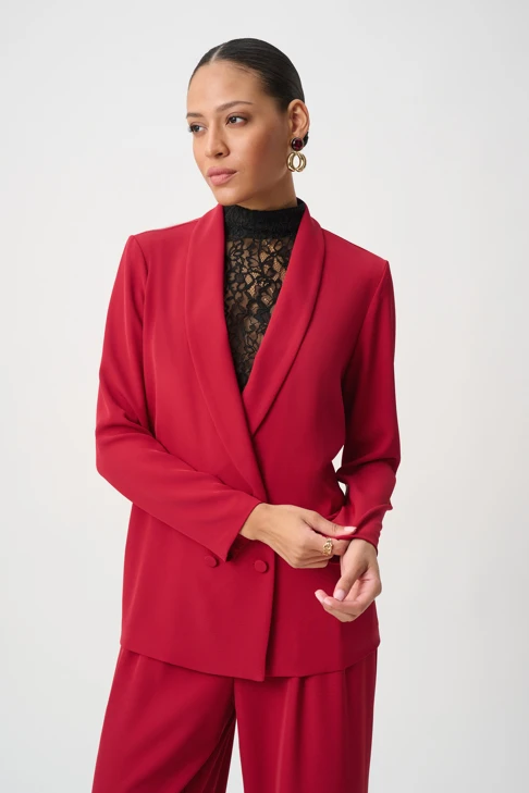 JOSEPH RIBKOFF Women's Blazer, Dark Cherry