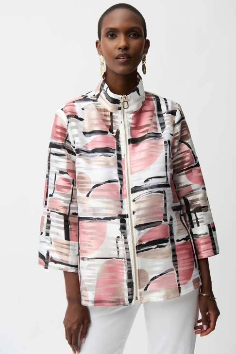 JOSEPH RIBKOFF women's jacket rose gold translucent