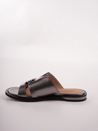 PASS women's bronze slippers with wide straps (3)