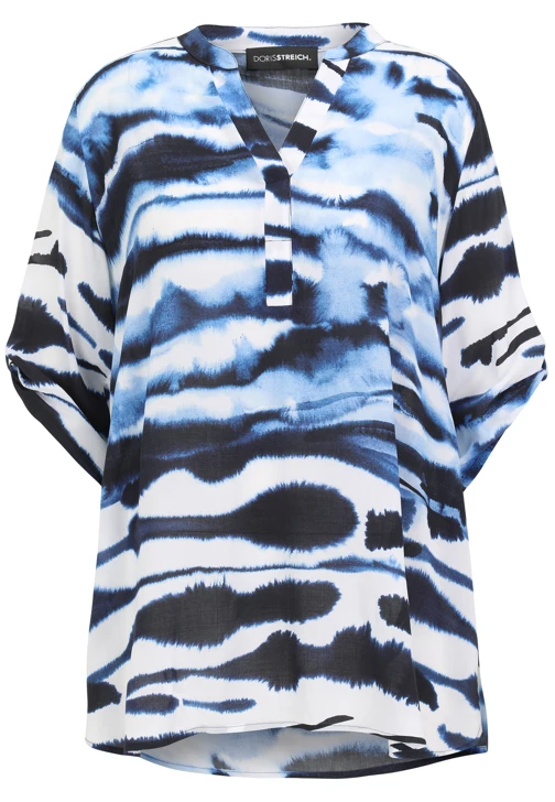 DORIS STREICH ladies blouse blue