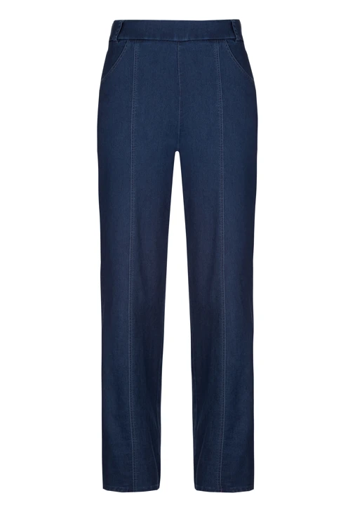 FRANK WALDER ladies trousers dark blue