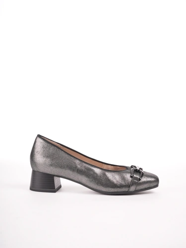 CAPRICE women's pumps metallic grey (2)