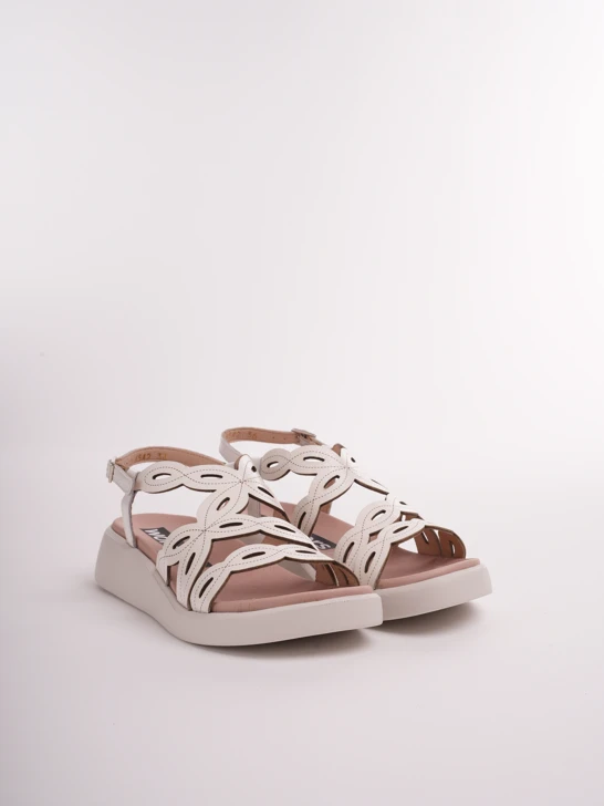 WONDERS women's sandals lace white