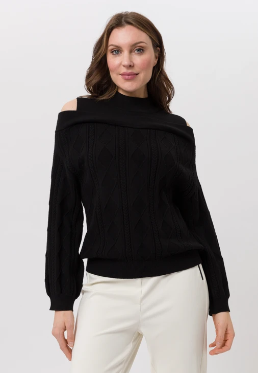 TUZZI EBONY ladies strickpullover black