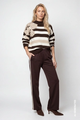 MONARI FASHION SHOW Women's Brown Pants (4)