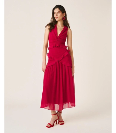 ALMA EN PENA Women's Long Dress RED CARPET (2)