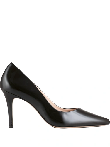 HOGL women's pumps lacquered black (1)