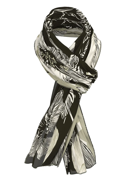 FRANK WALDER Women's Khaki Scarf