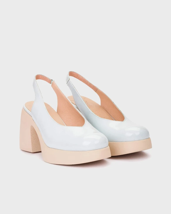 WONDERS women's pumps with empty heel blue