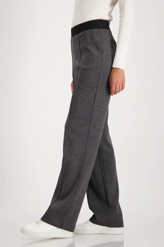 MONARI CIAO BELLA women's trousers grey with elastic waist (2)