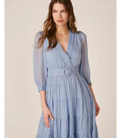 ALMA EN PENA Women's Long Dress SKY BLUE (4)