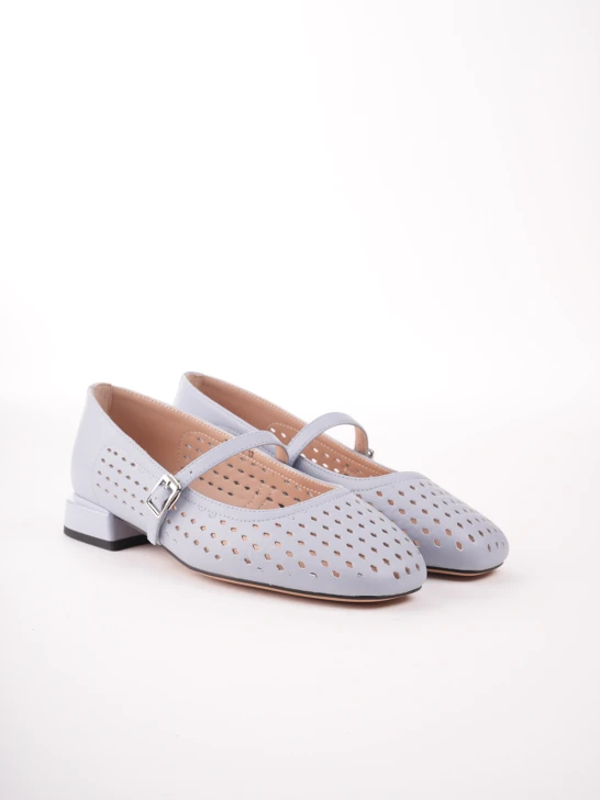 KARISMA ladies blue pumps with ankle strap